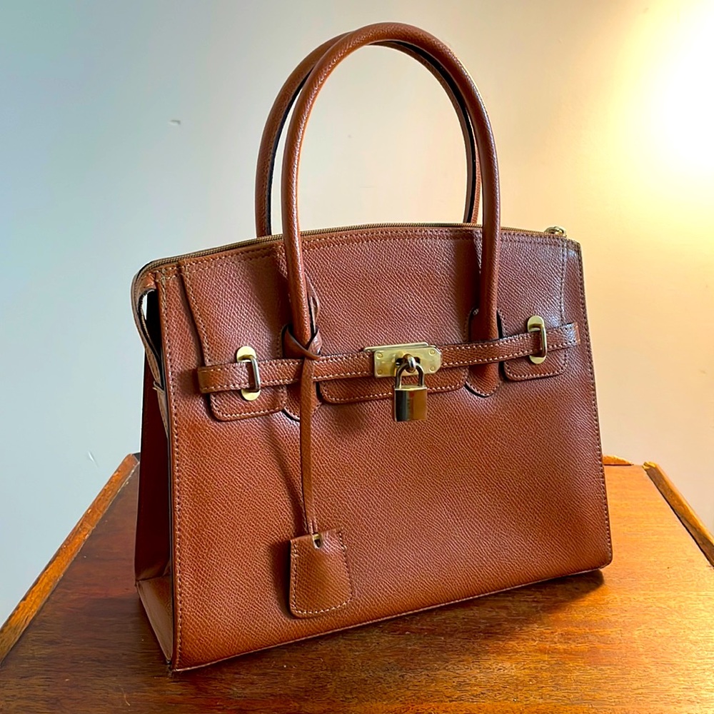 FRENCH SATCHEL Brown Leather